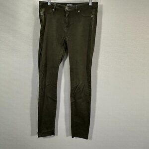 Buffalo David Bitton Jeans Womens 28  Karolin Skinny Green Cotton Stretch Pocket